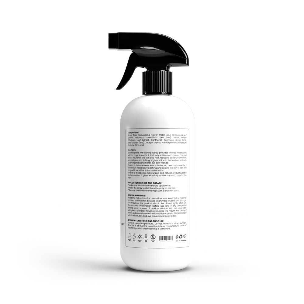 Veterinary - Softening and Anti-Itching Spray - Bottle Back